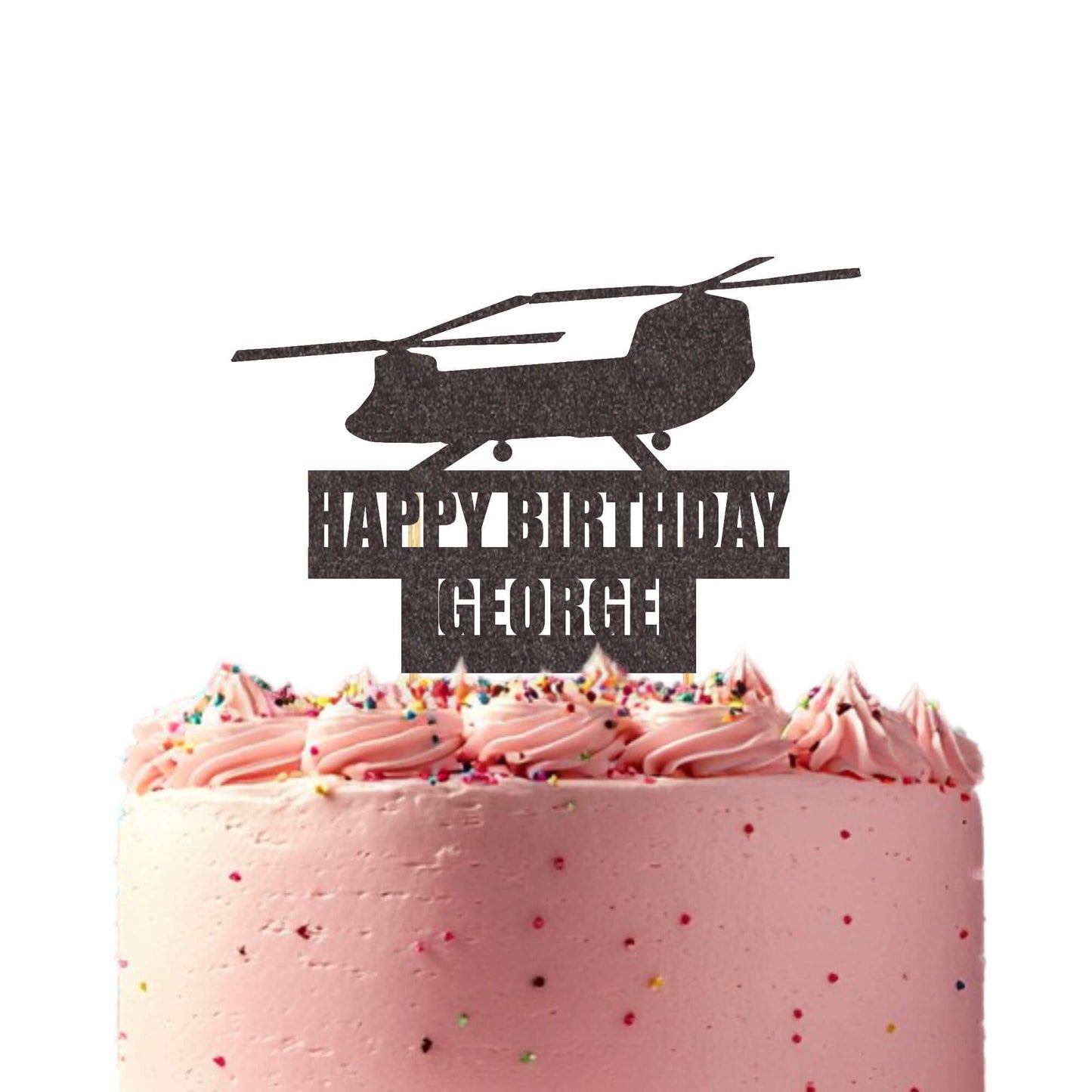 Military Chinook Helicopter Topper
