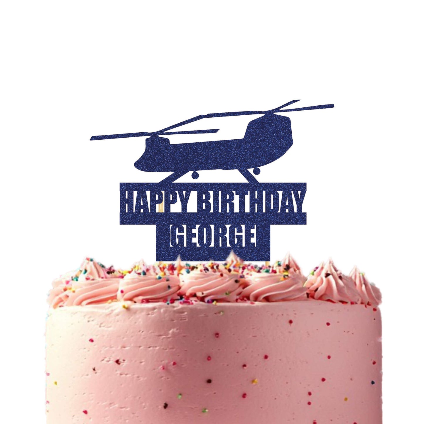 Military Chinook Helicopter Topper