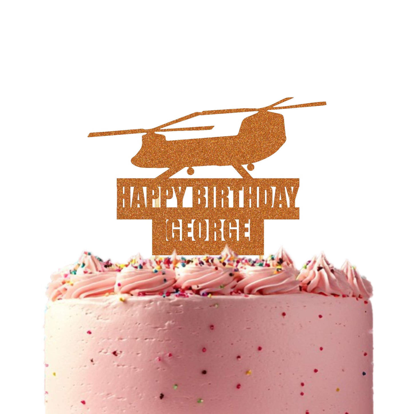 Military Chinook Helicopter Topper