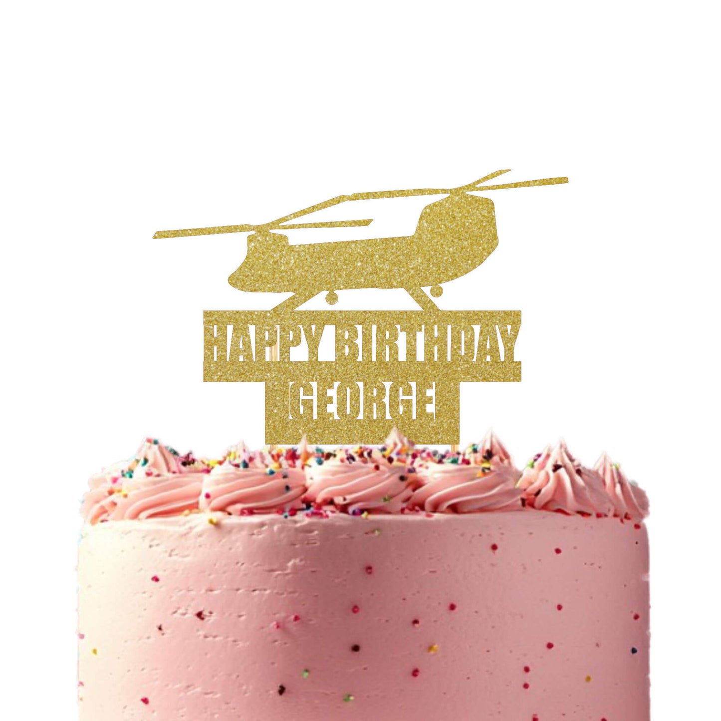Military Chinook Helicopter Topper