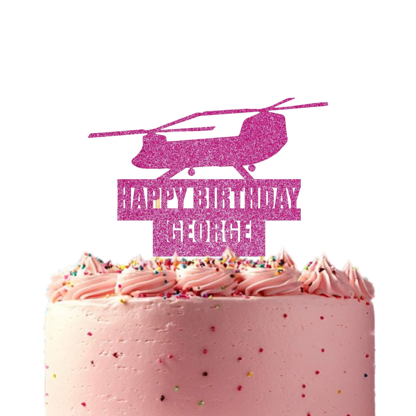 Military Chinook Helicopter Topper
