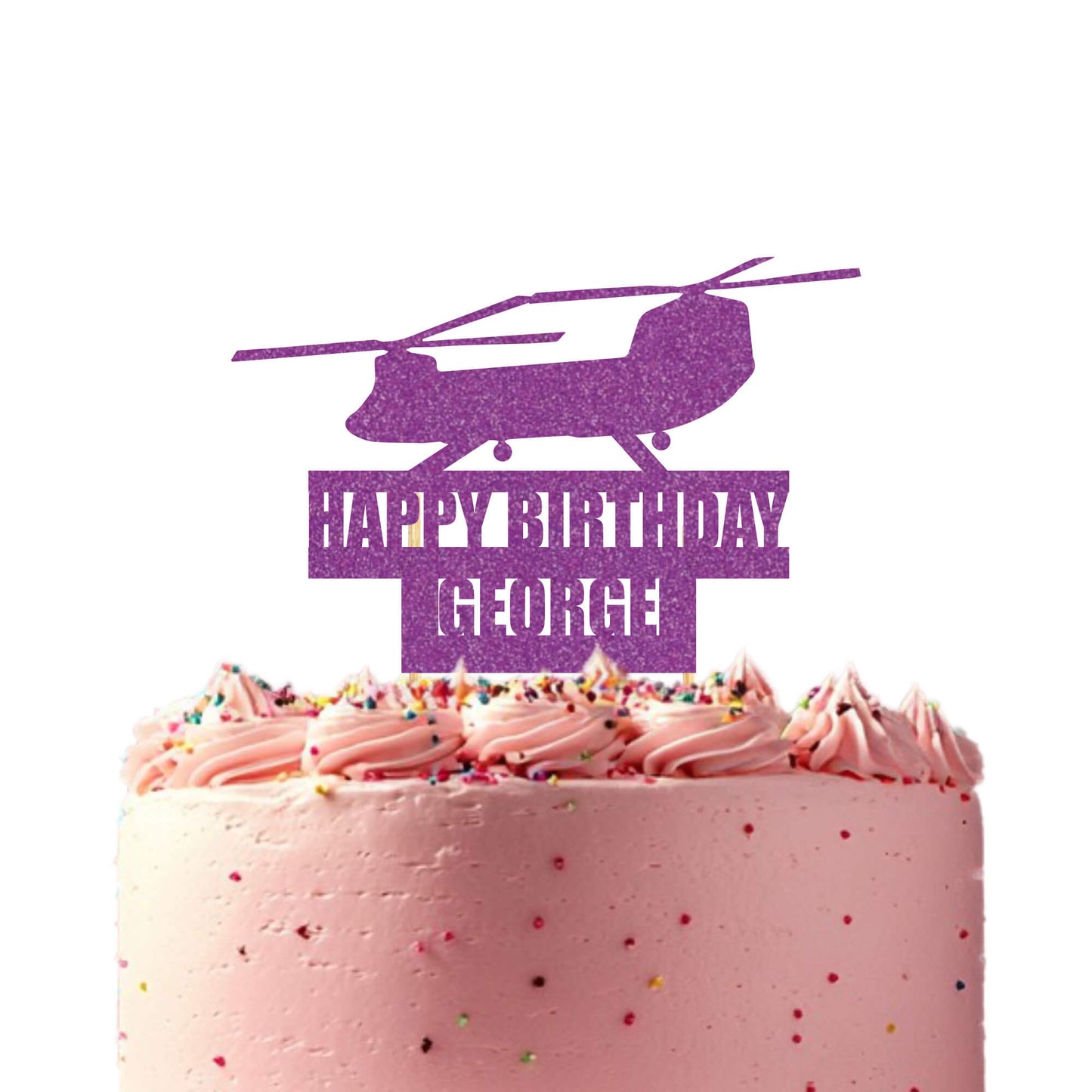 Military Chinook Helicopter Topper