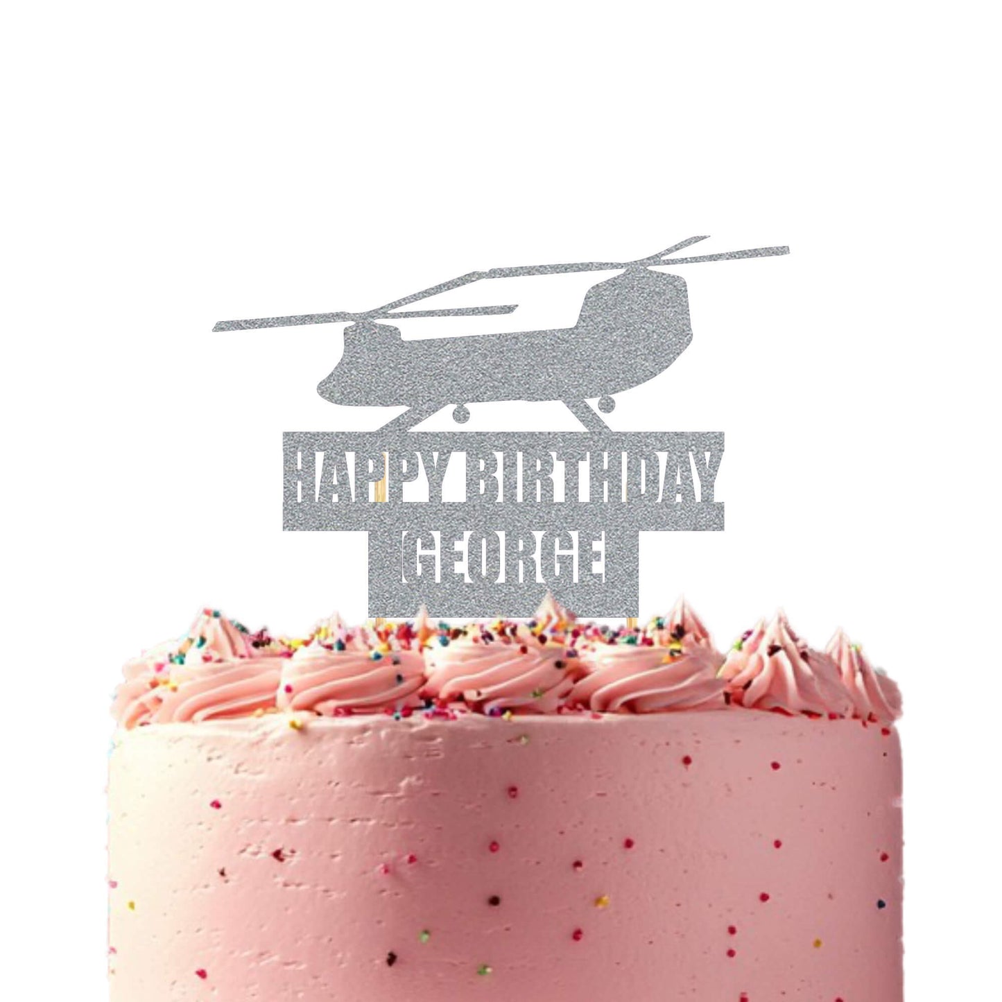 Military Chinook Helicopter Topper